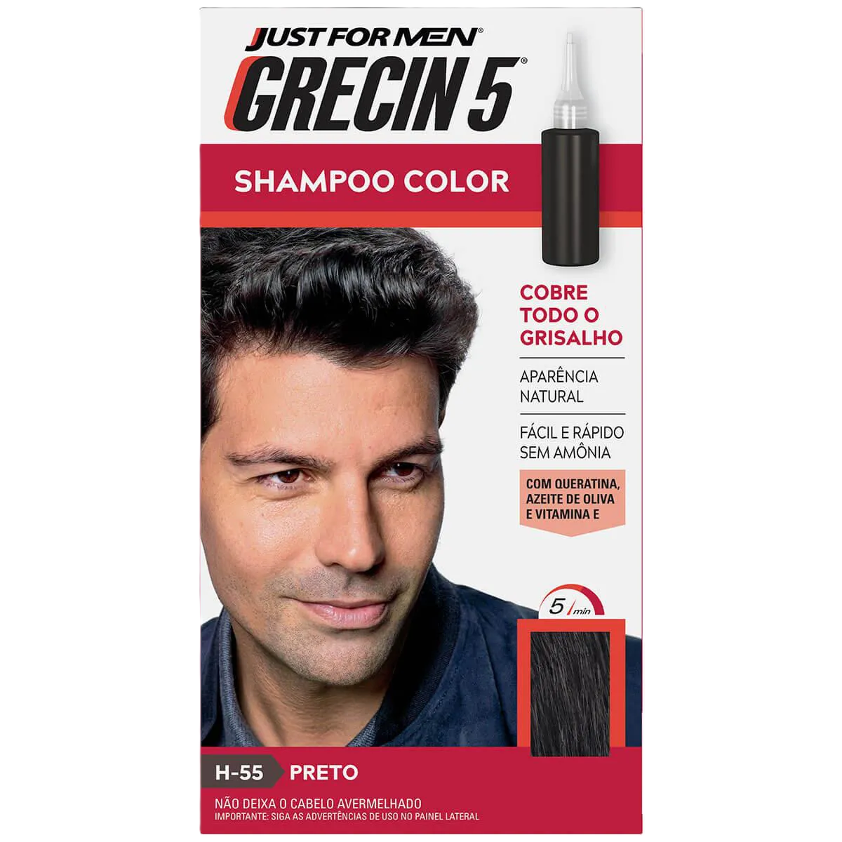 Shampoo Grecin 5 Preto