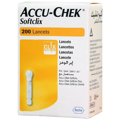 Accu Chek Softclix Lancetas 200 Unidades