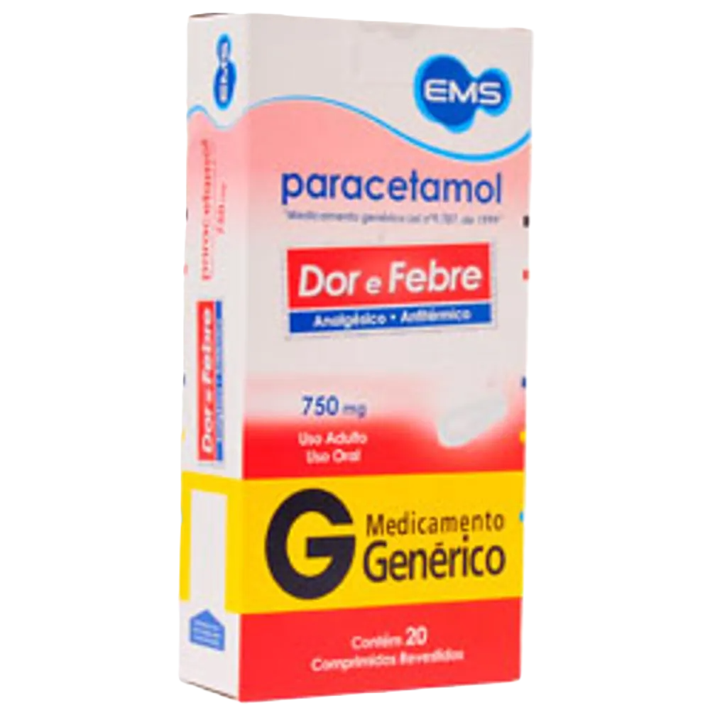Paracetamol Ems 750 Mg C/20 Cpr