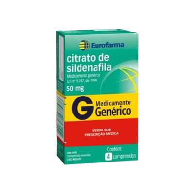 Citrato Sildenafila 50 Mg 4 Cpr(G) Eurofarma