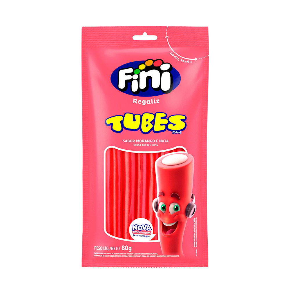 Fini Tubes Morango 80 G