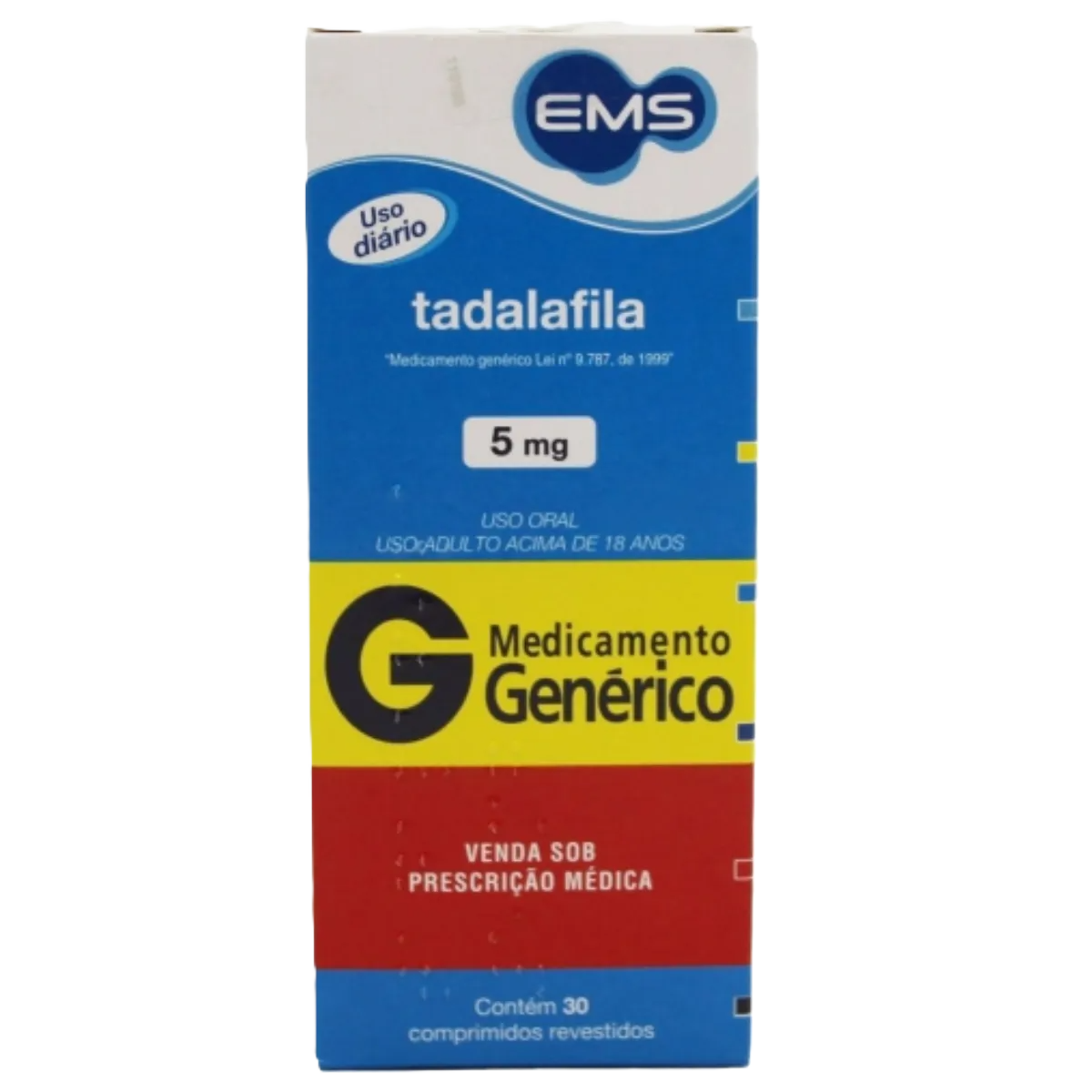 Tadalafila 5 Mg C/30 Comp (G) Ems
