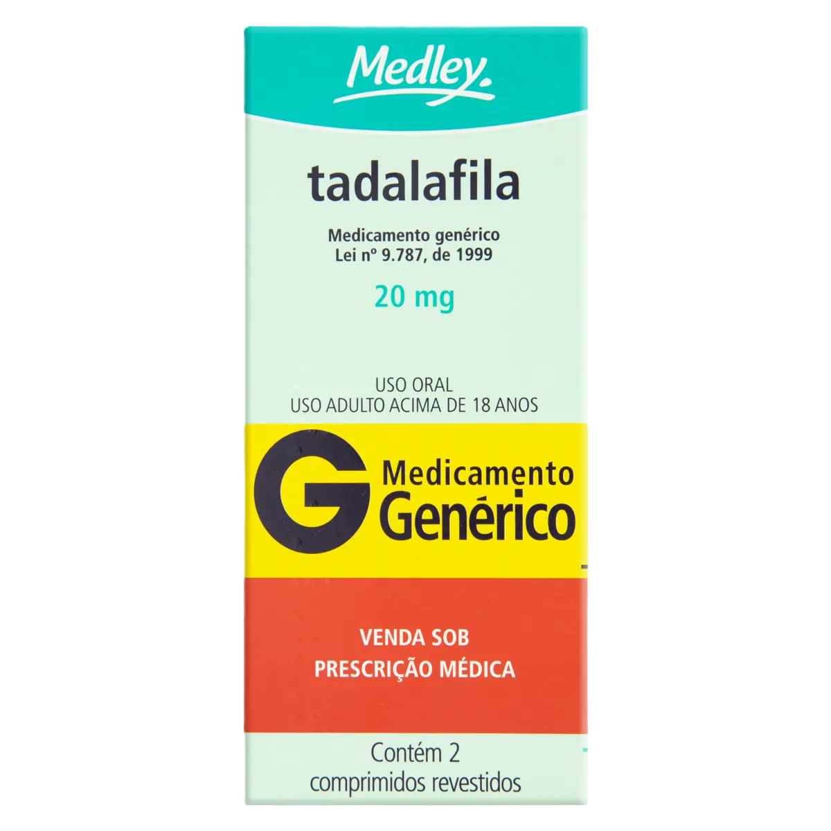 Tadalafila 20 Mg C/2 Medley