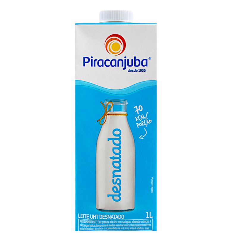 Leite Longa Vida Desnatad 1 L
