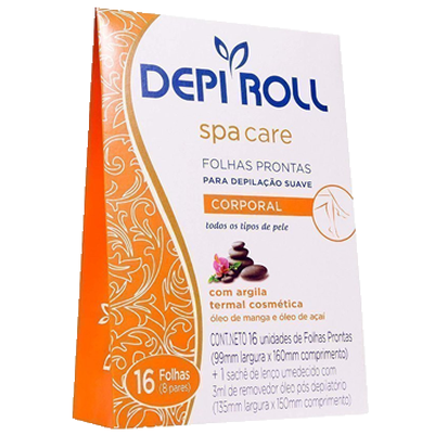 Folha Depilatória Depi Roll Com 8 Corporal