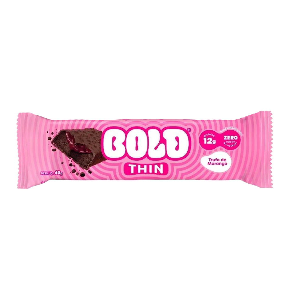Bold Thin Trufa De Morango 40 G
