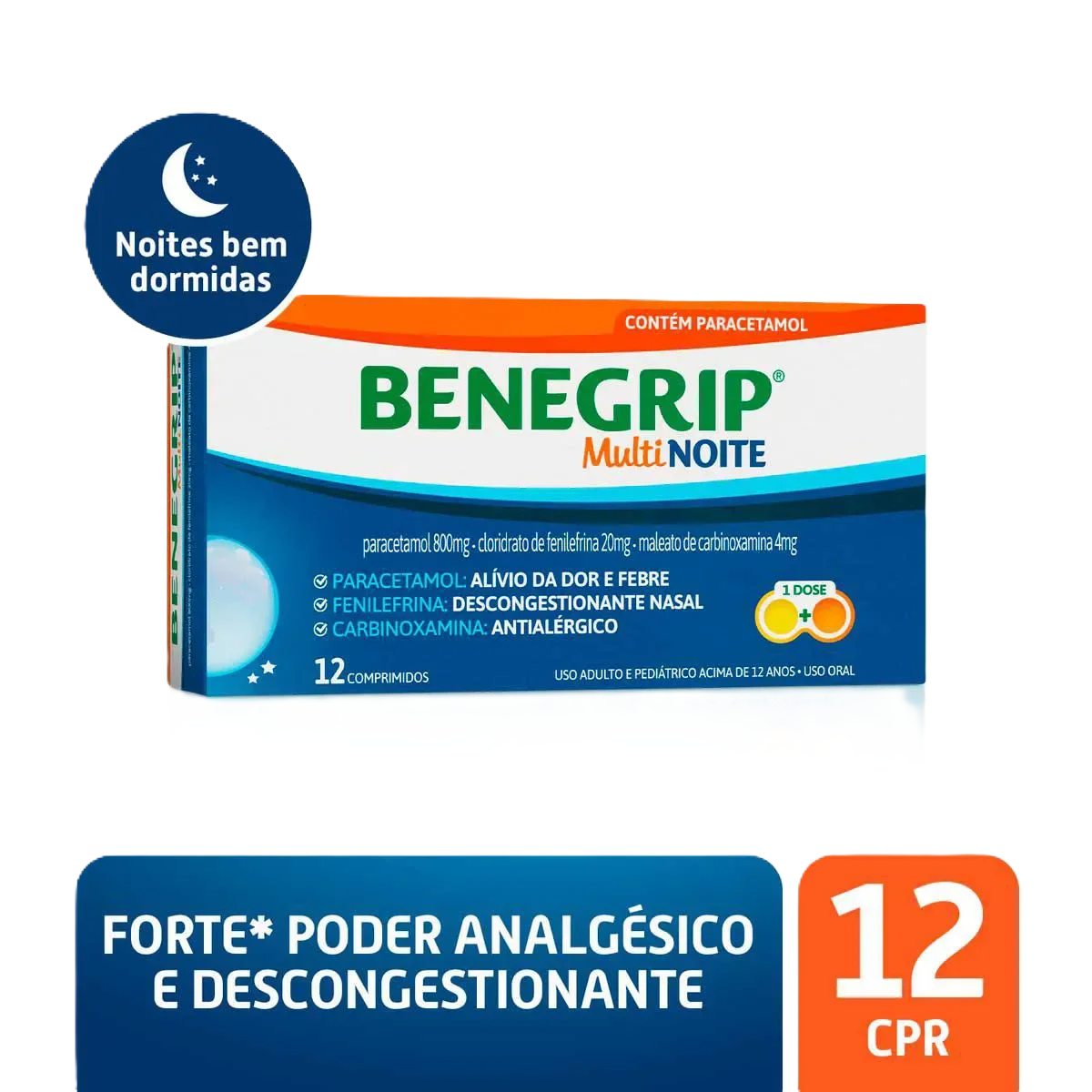Benegrip Multi Noite 12 Cpr