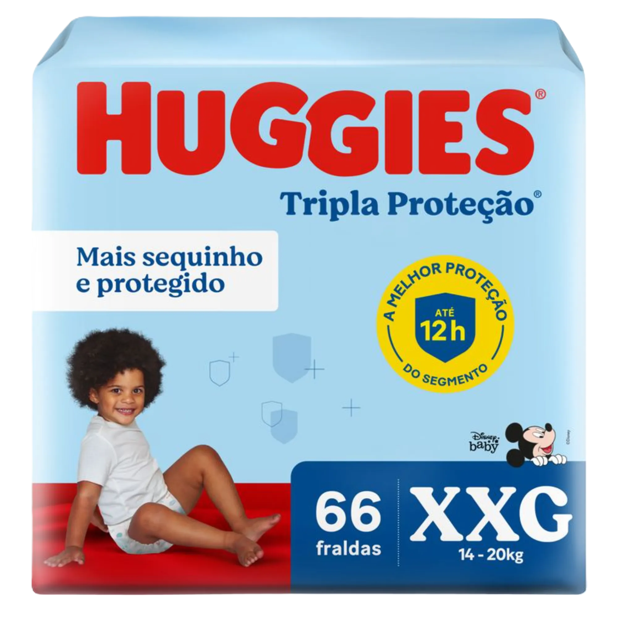 Fraldas Huggies Tripla Protecao Hiper Xxg 66 Un