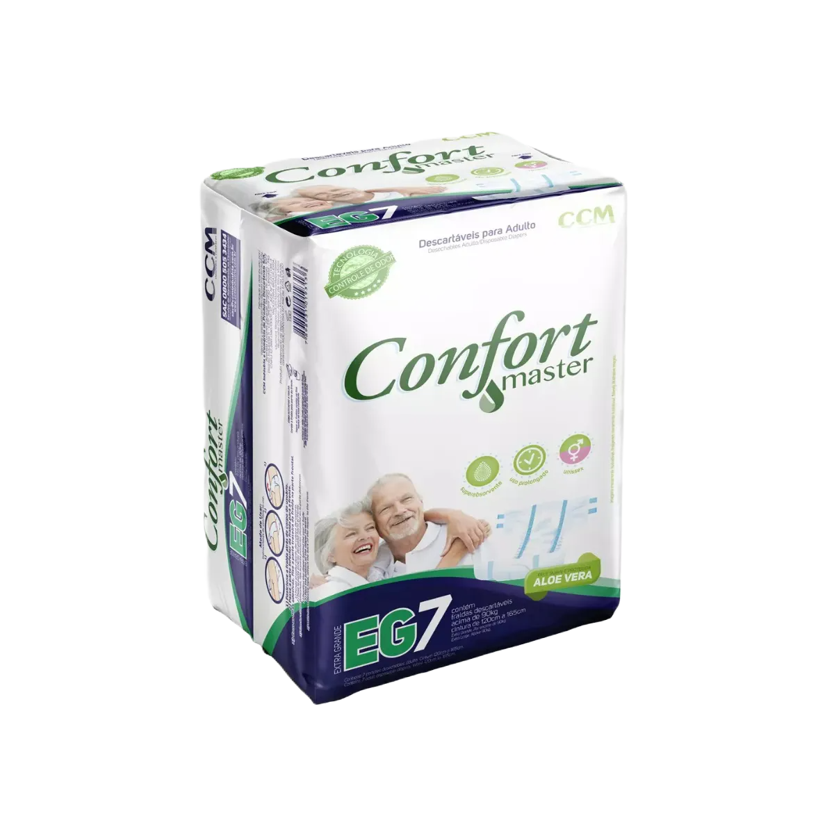 Fraldas Confort Master Regular Eg 7 Un