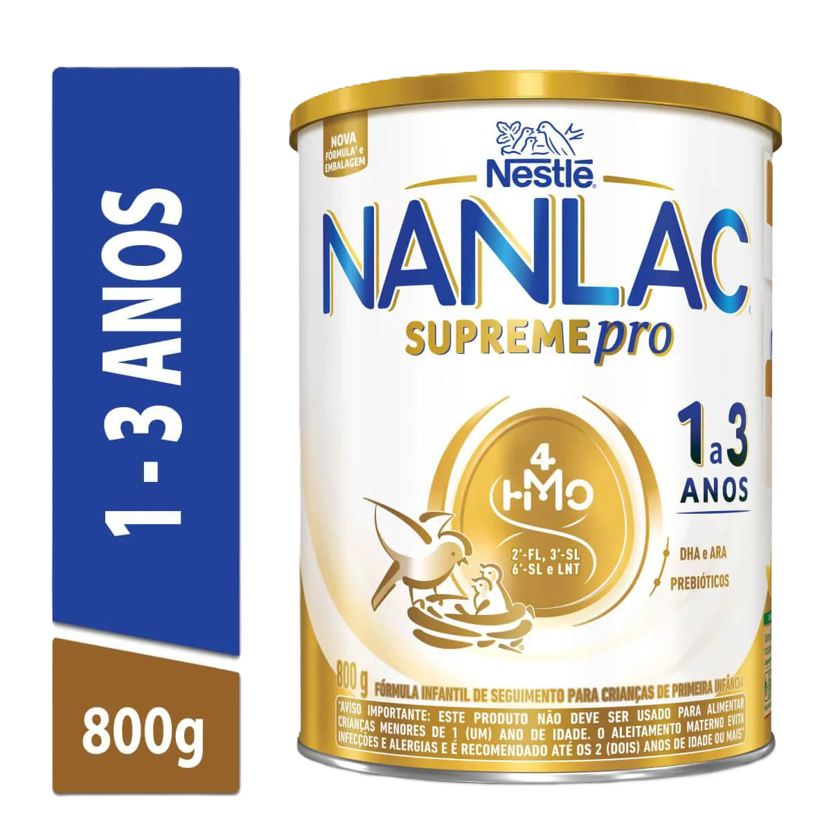 Leite Nanlac Supreme 1 A 3 Anos 800 G