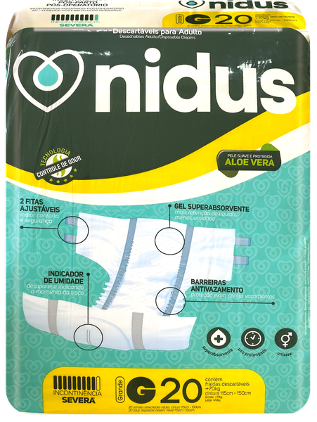 Fraldas Nidus Geriatrica G 20 Un
