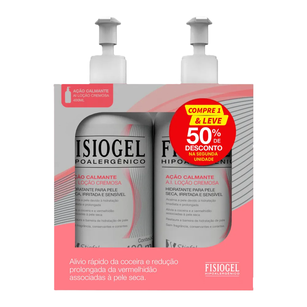 Kit Fisiogel Ai Locao Cremosa 400 Ml 2 Un