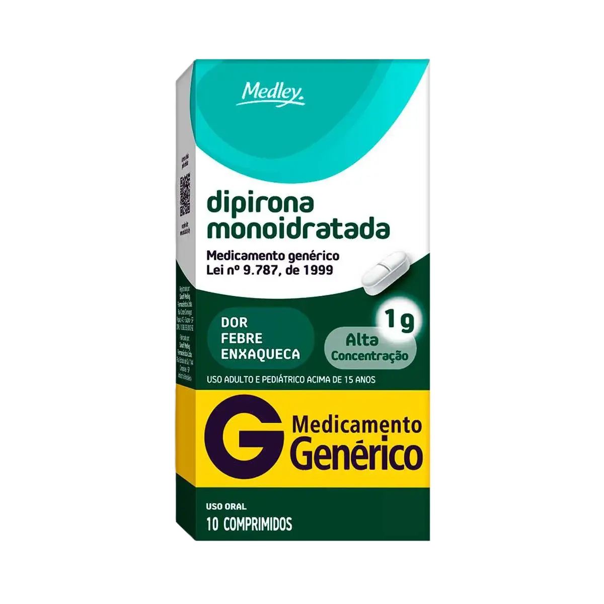 Dipirona 1 G 10 Cpr (G) Medley