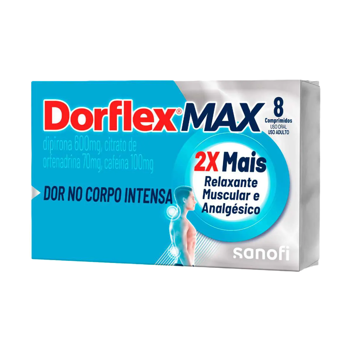 Dorflex Max 600+700+100 Mg 8 Cpr
