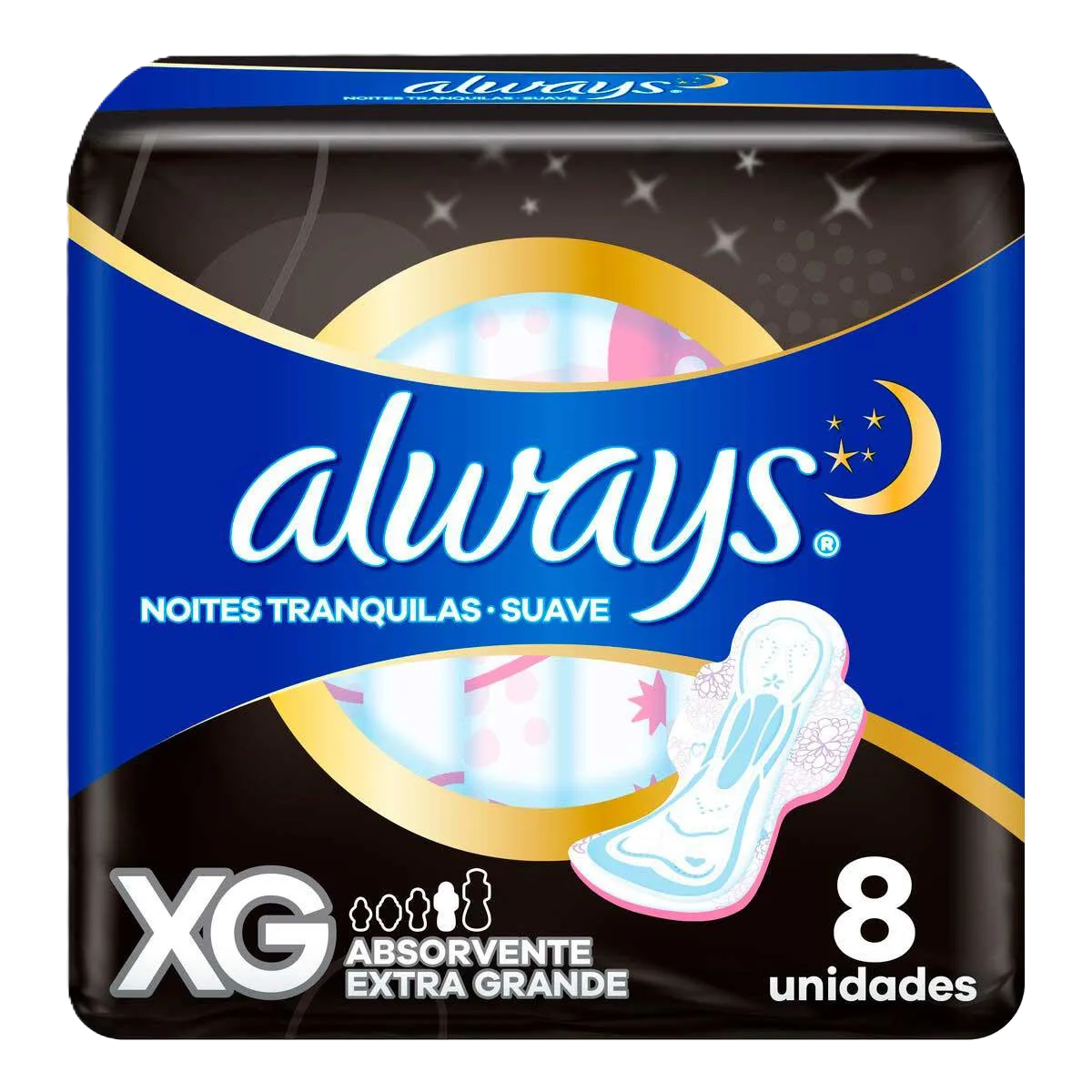 Abs Always Noites Tranq Suave Com Abas Xg 8 Un