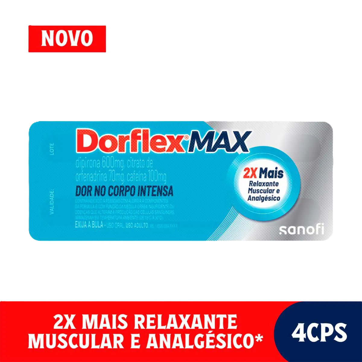 Dorflex Max 600+700+100 Mg 4 Cpr **