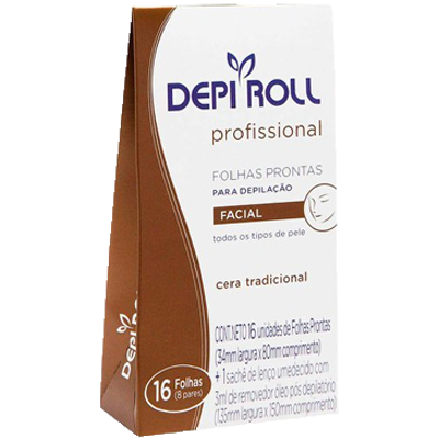 Folhas Depi Roll Facial 8 Unidades Tradicional
