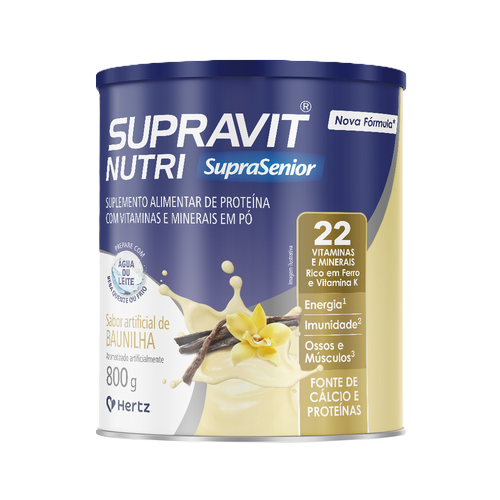 Leite Supravit Nutri Baunilha 800 G