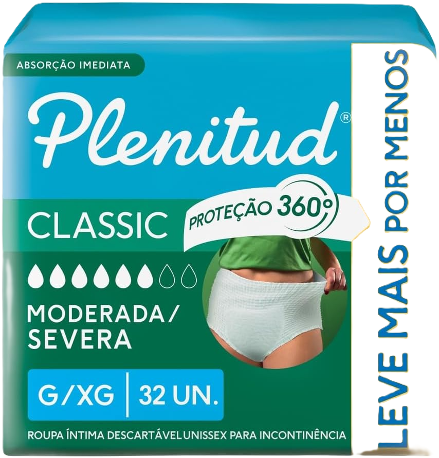 Fr Plenitude Roupa Int Classic Unissex G/Xg 32 Un