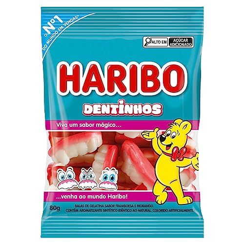 Bala De Gelatina Dentinhos 80 G