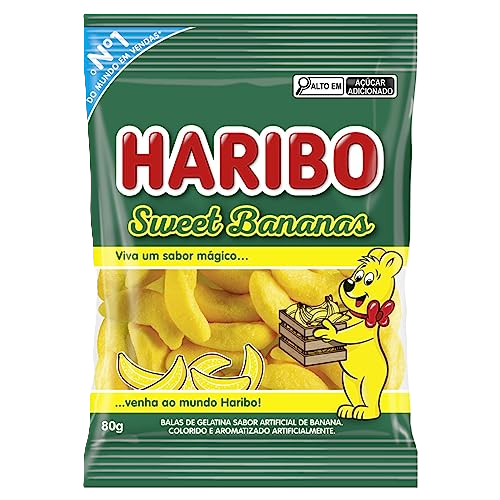 Bala De Gelatina Sweet Bananas 80 G