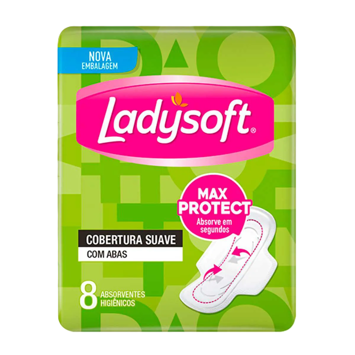 Abs Ladysoft Max Prot Suave C/Abas 8 Un