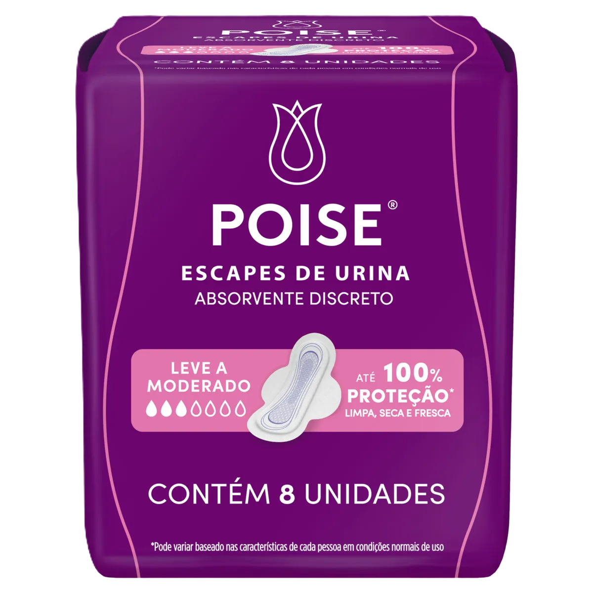 Abs Escape Urina Poise C/Abas 8 Un