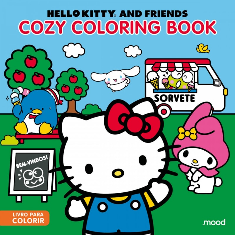Livro Colorir Comfy Cozy Hello Kitty And Friends 1 Un