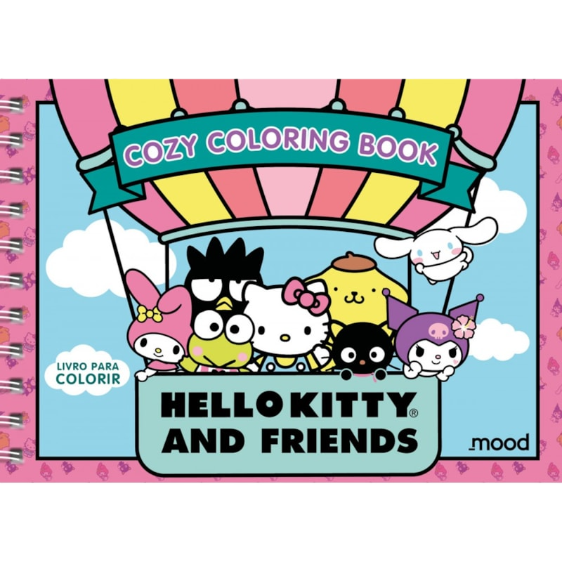 Livro Colorir Comfy Cozy Hello Kitty And Friends Capa Dura 1 Un