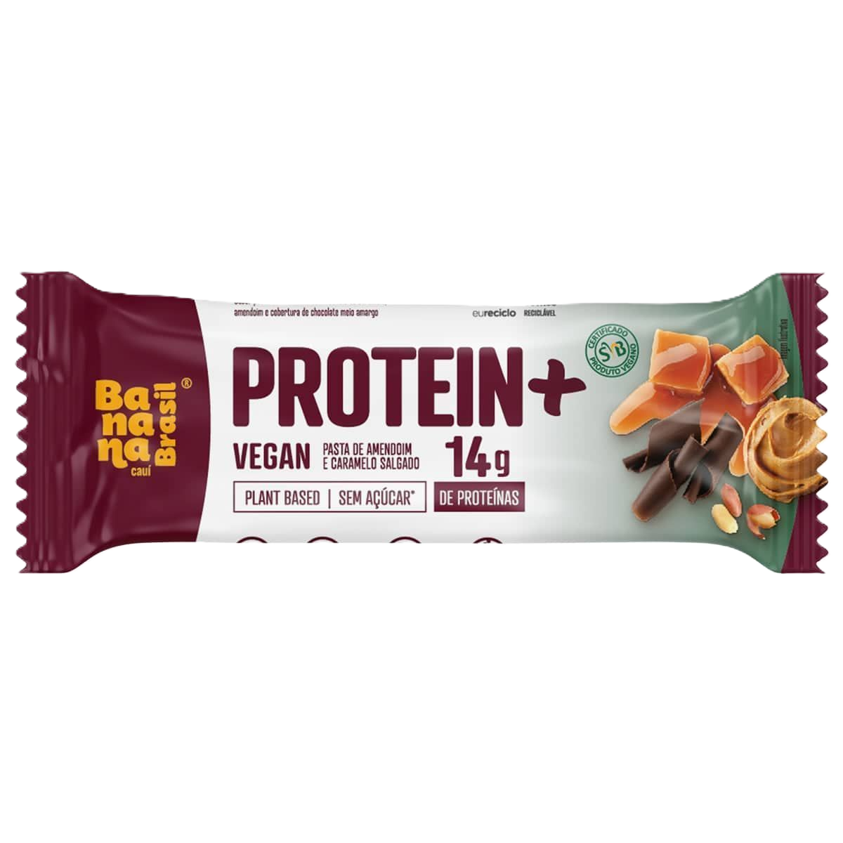 Barra Protein Vegan Caramelo Salgado 50 G