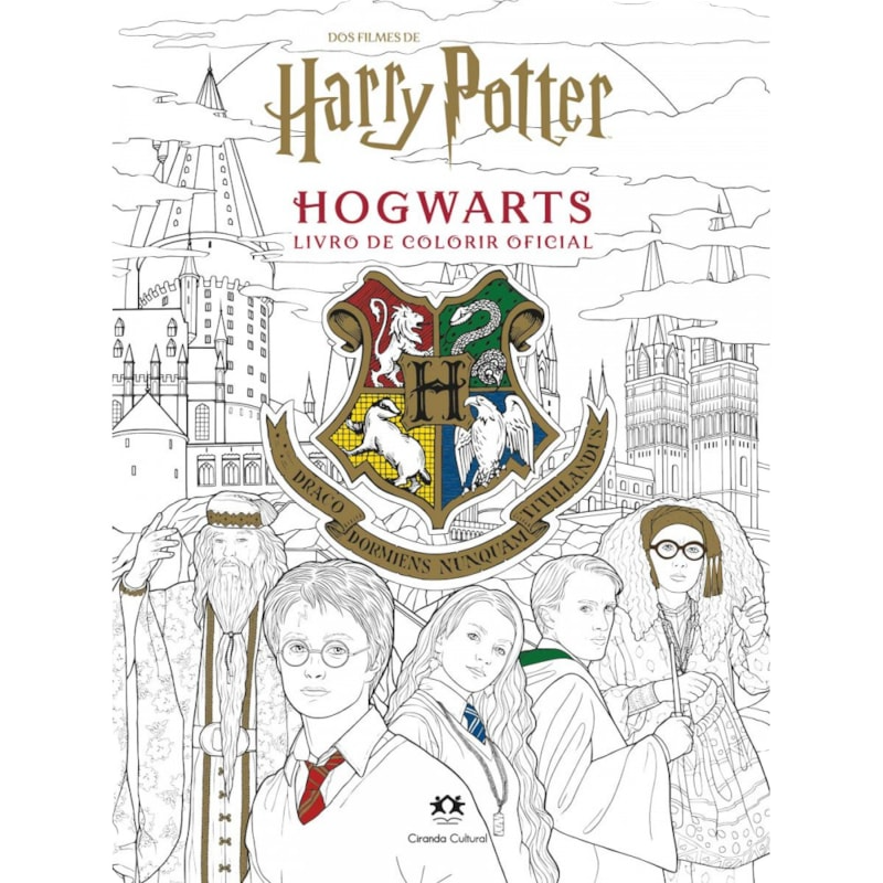 Livro Colorir Harry Potter Casas Hogwarts 1 Un