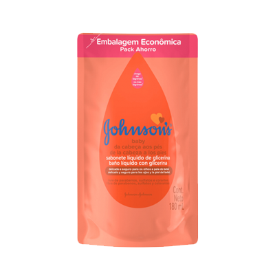 Refil Sabonete Liquido Johndon's Baby Cabeca Aos Pes 180 Ml