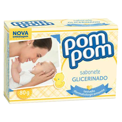Sabonete Pompom Glicerina 80 Gr