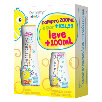Kit Dermacyd Infantil 200 Ml + 100 Ml