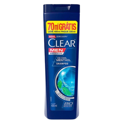 Shampoo Clear Anticaspa Ice Cool Ment Leve 400 Ml Pague 330 Ml