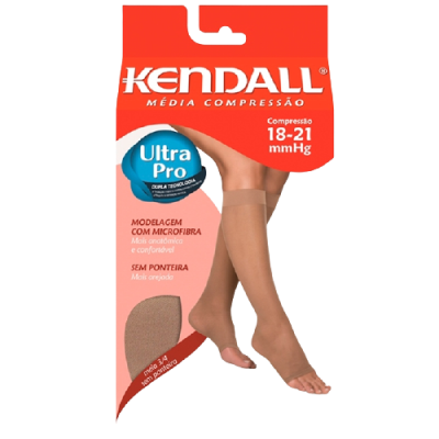 Meia Compressão Kendall 3/4 1872 Media Mel Sem Ponteira