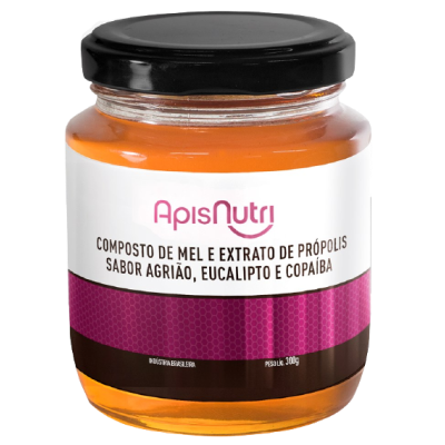Composto De Mel C/Extr.Propolis Sabor Abac.300 G